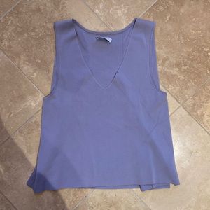 Aritzia Babaton Sleeveless Knit Top with Cape Detail